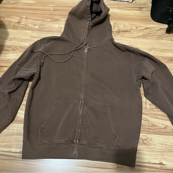 brandy melville brown zip up - Picture 1 of 2